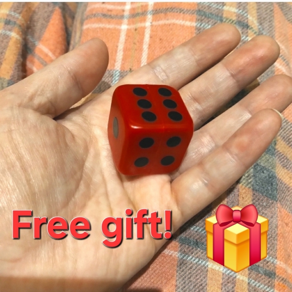 🎁Free Add-on🎁 Games Fun Large Dice in Red
